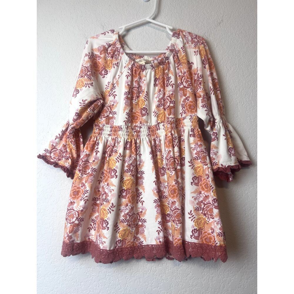 Charming Matilda Jane Charlotte Floral Peasant Top Girl's 8